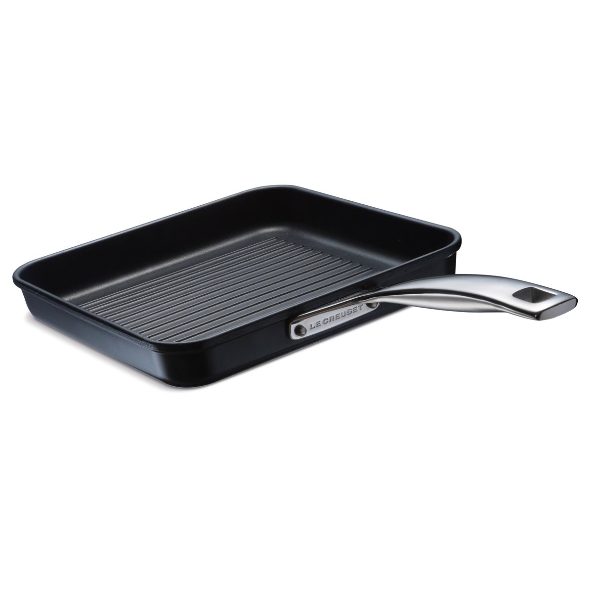 Le Creuset grillpan 28x28 cm Zwart | Scandinavisch Interieur | Grillpannen | Zwart