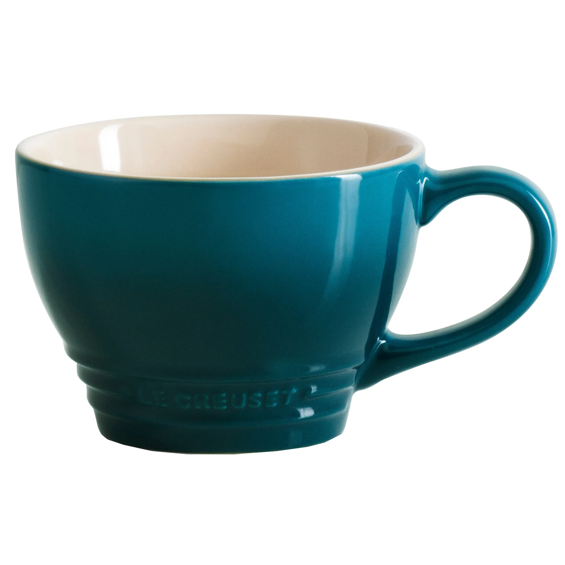 Le Creuset grote mok 40 cl, Diepgroenblauw Le Creuset