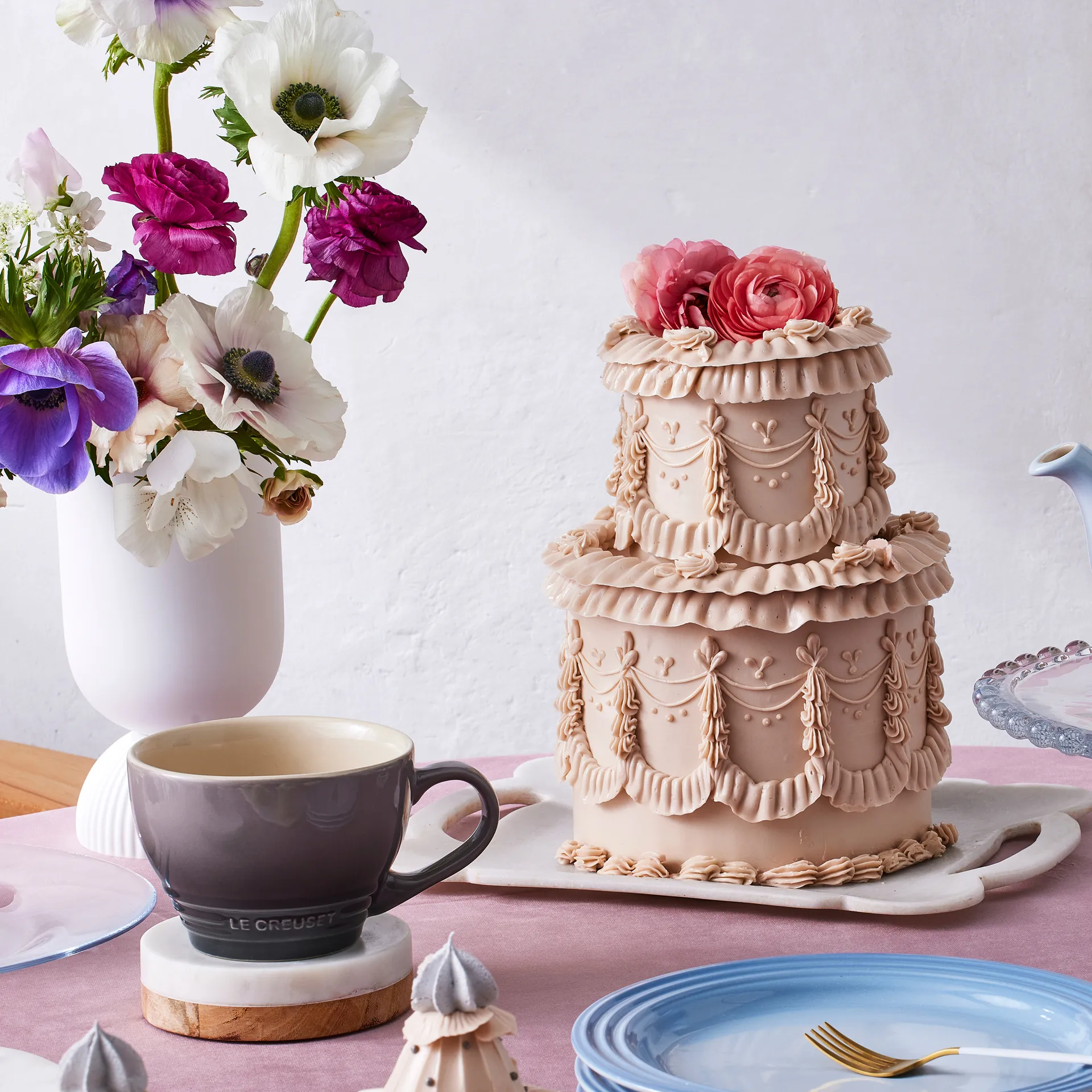 Le Creuset grote mok 40 cl, Flint Le Creuset