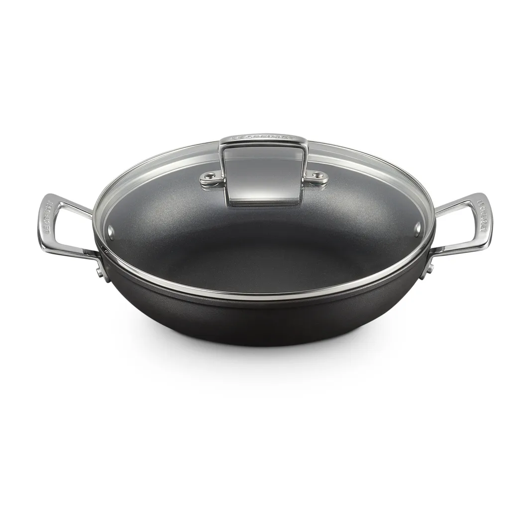 Le Creuset hapjesbraadpan met deksel, 28 cm Le Creuset