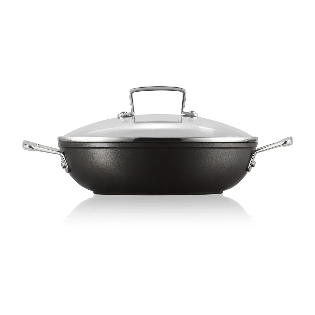 Le Creuset hapjesbraadpan met deksel, 28 cm Le Creuset