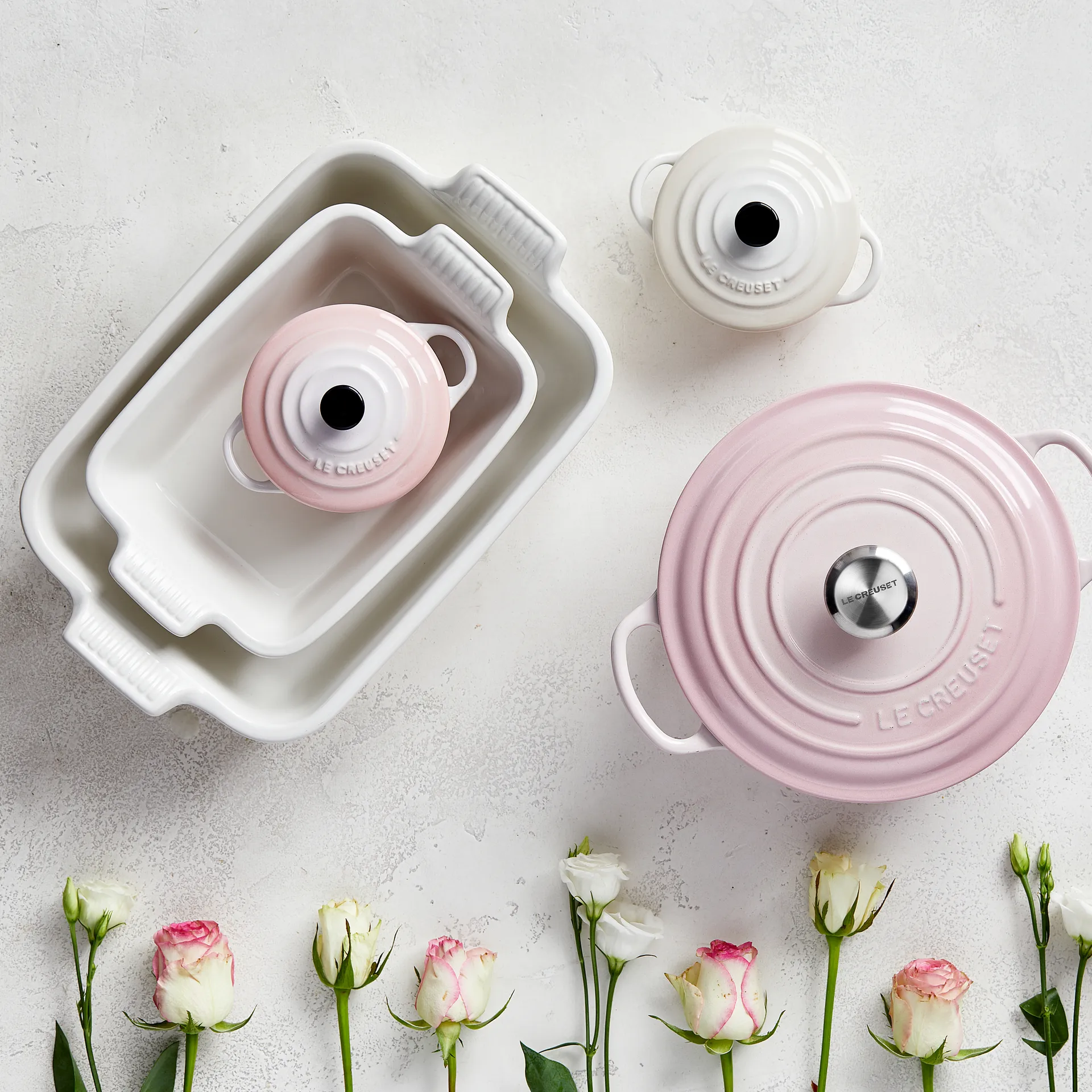 Le Creuset Heritage ovenschaal 26 cm, Meringue Le Creuset