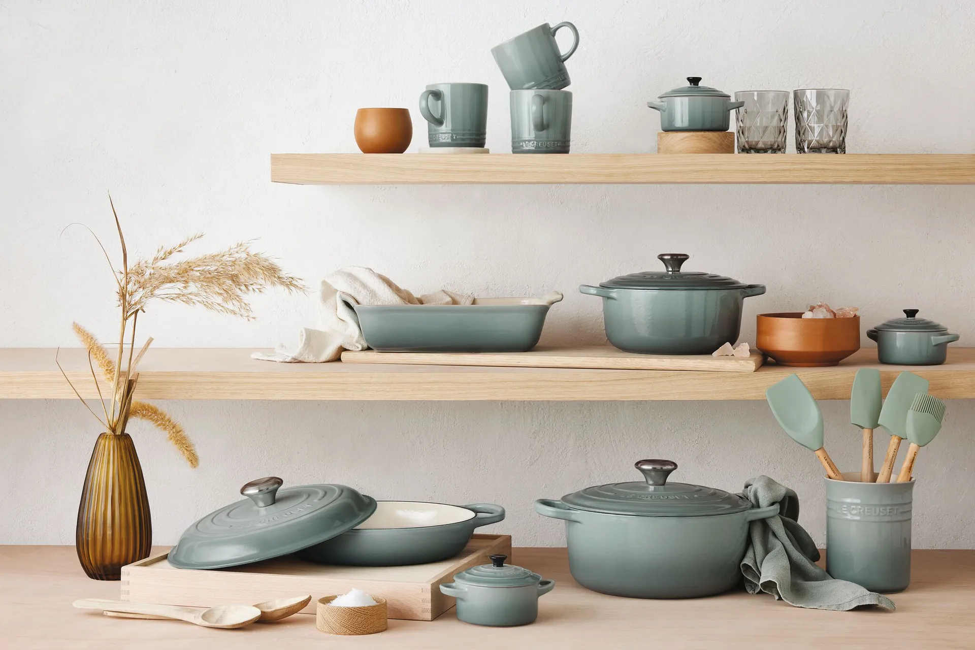 Le Creuset Heritage ovenschaal 26 cm, Sea Salt Le Creuset