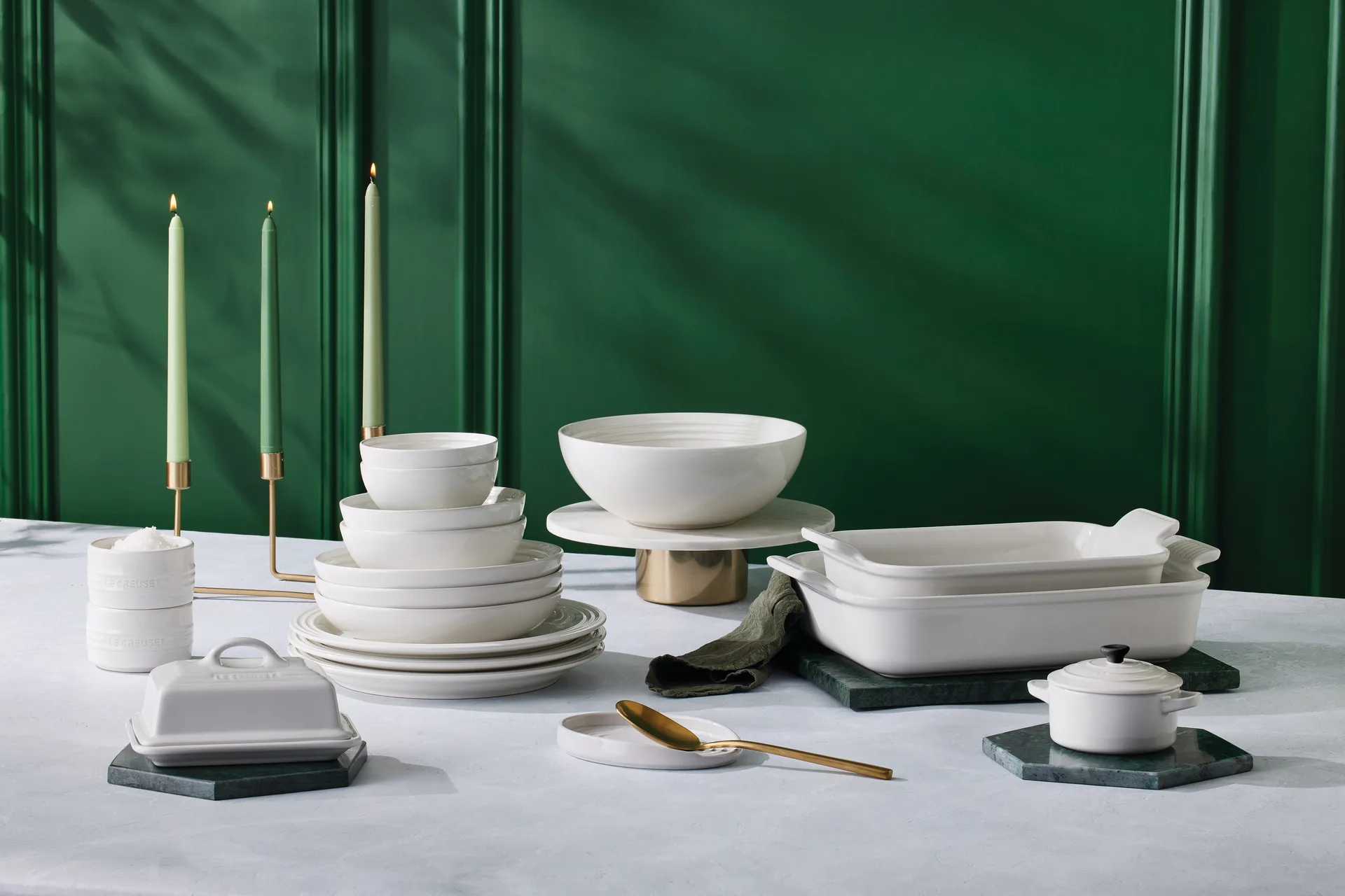 Le Creuset Heritage ovenschaal 26 cm, White Le Creuset