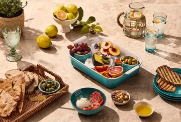 Le Creuset Heritage ovenschaal 32 cm - Bleu Riviera - Le Creuset