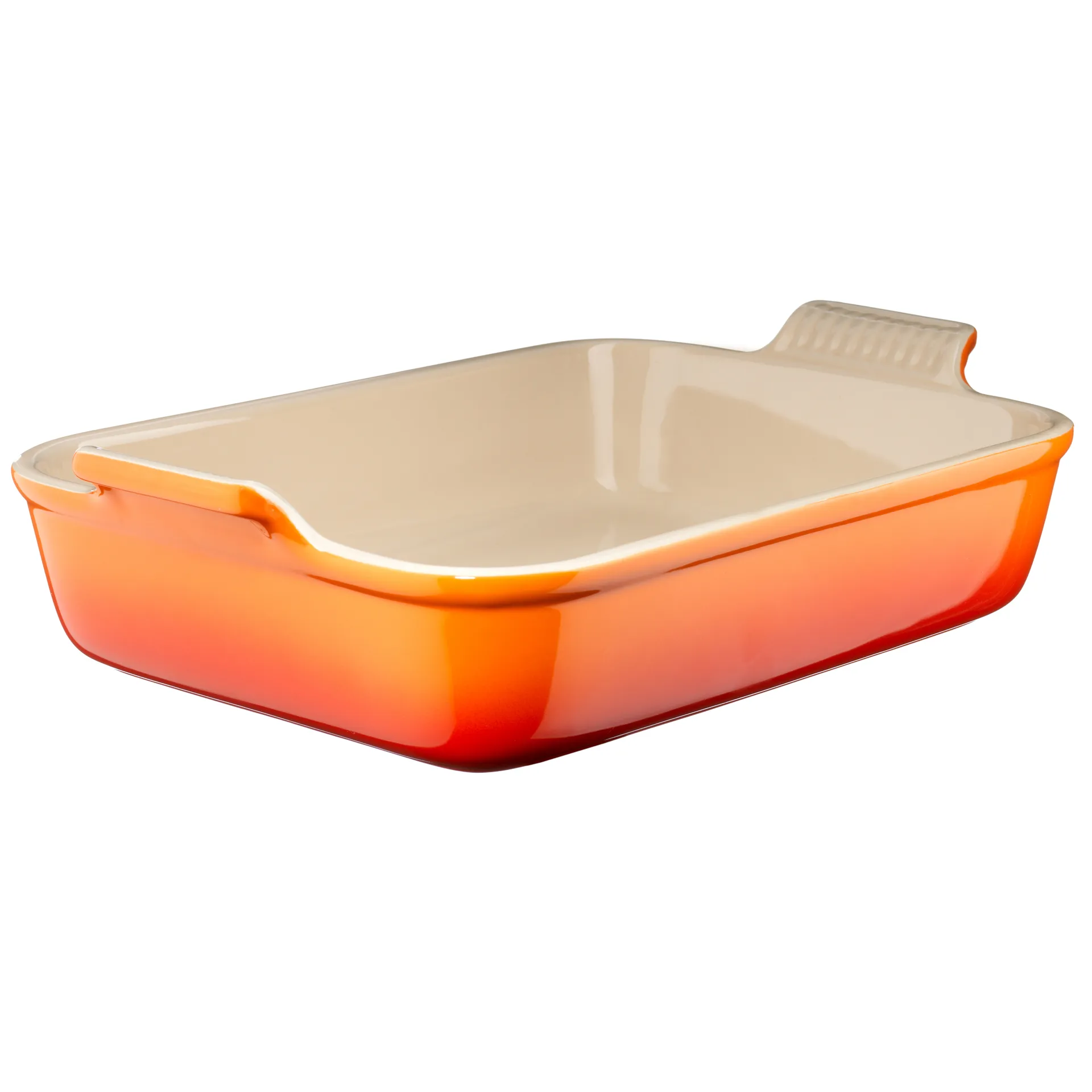Le Creuset Heritage ovenschaal 32 cm, Oranjerood Le Creuset