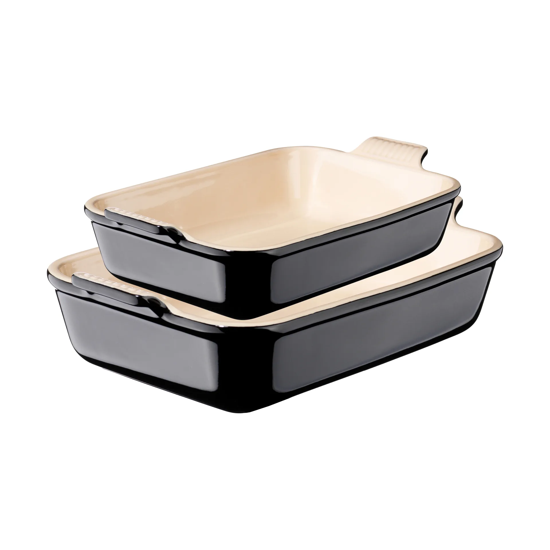 Le Creuset Heritage ovenschaalset 2-delig - Black Le Creuset