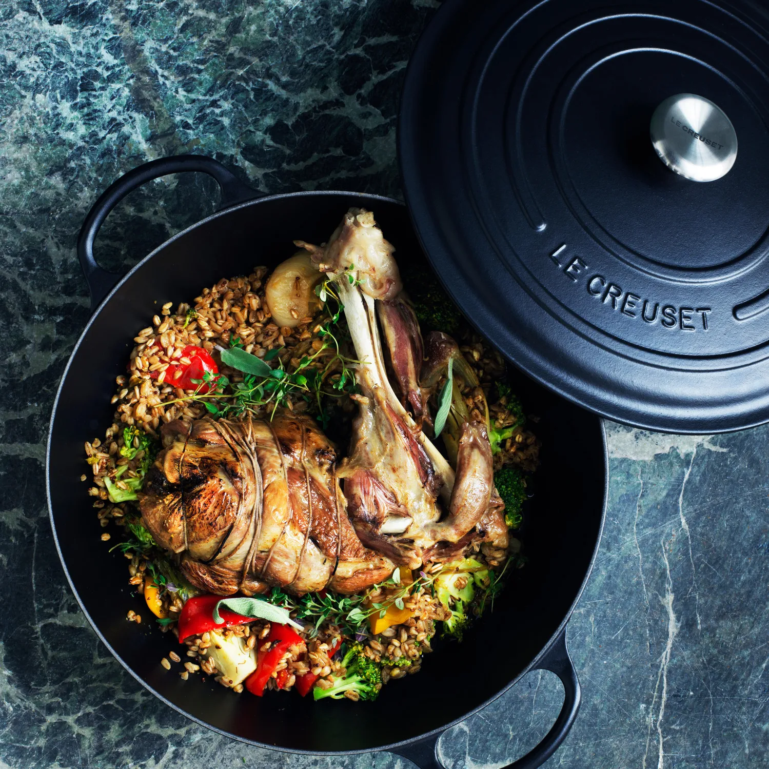 Le Creuset koekenpan 32 cm, Matte black Le Creuset