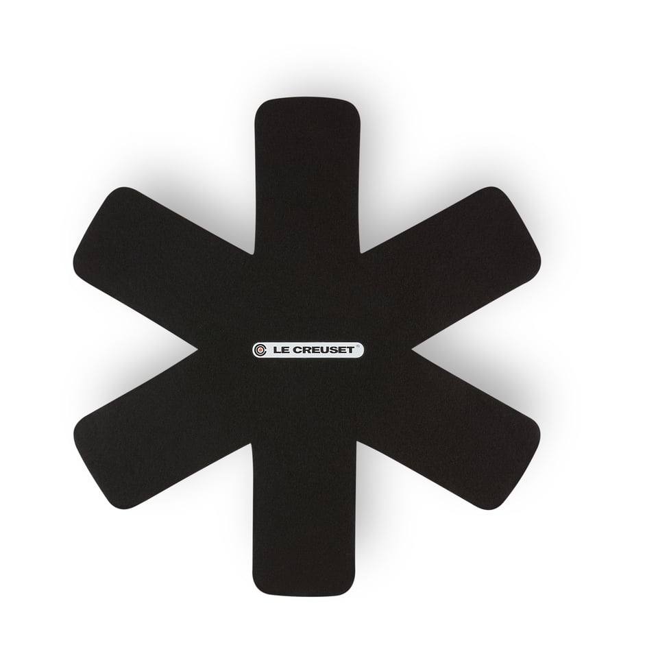 Le Creuset koekenpannenbescherming 3 stuks Black | Scandinavisch Interieur | Pannenonderzetters | Zwart
