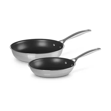 Le Creuset koekenpannenset - Roestvrij staal, 2 delen - Le Creuset