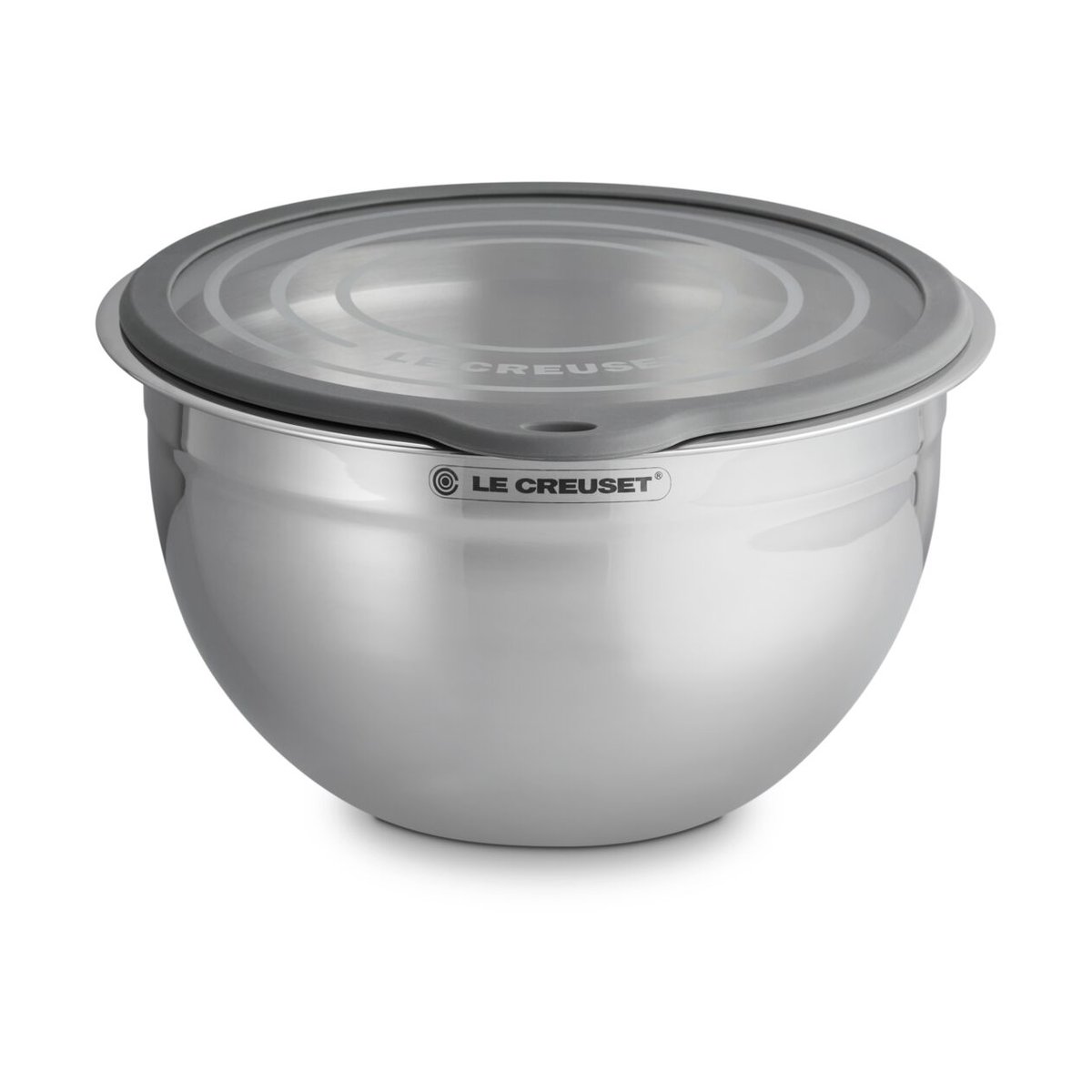 Le Creuset mengkom met glazen deksel 27 cm | Scandinavisch Interieur | Mengkommen | Zilverkleurig