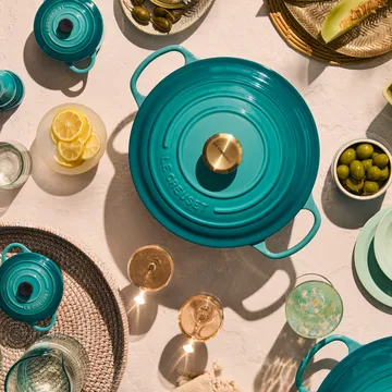 Le Creuset minibraadpan 10 cm - Bleu Riviera - Le Creuset