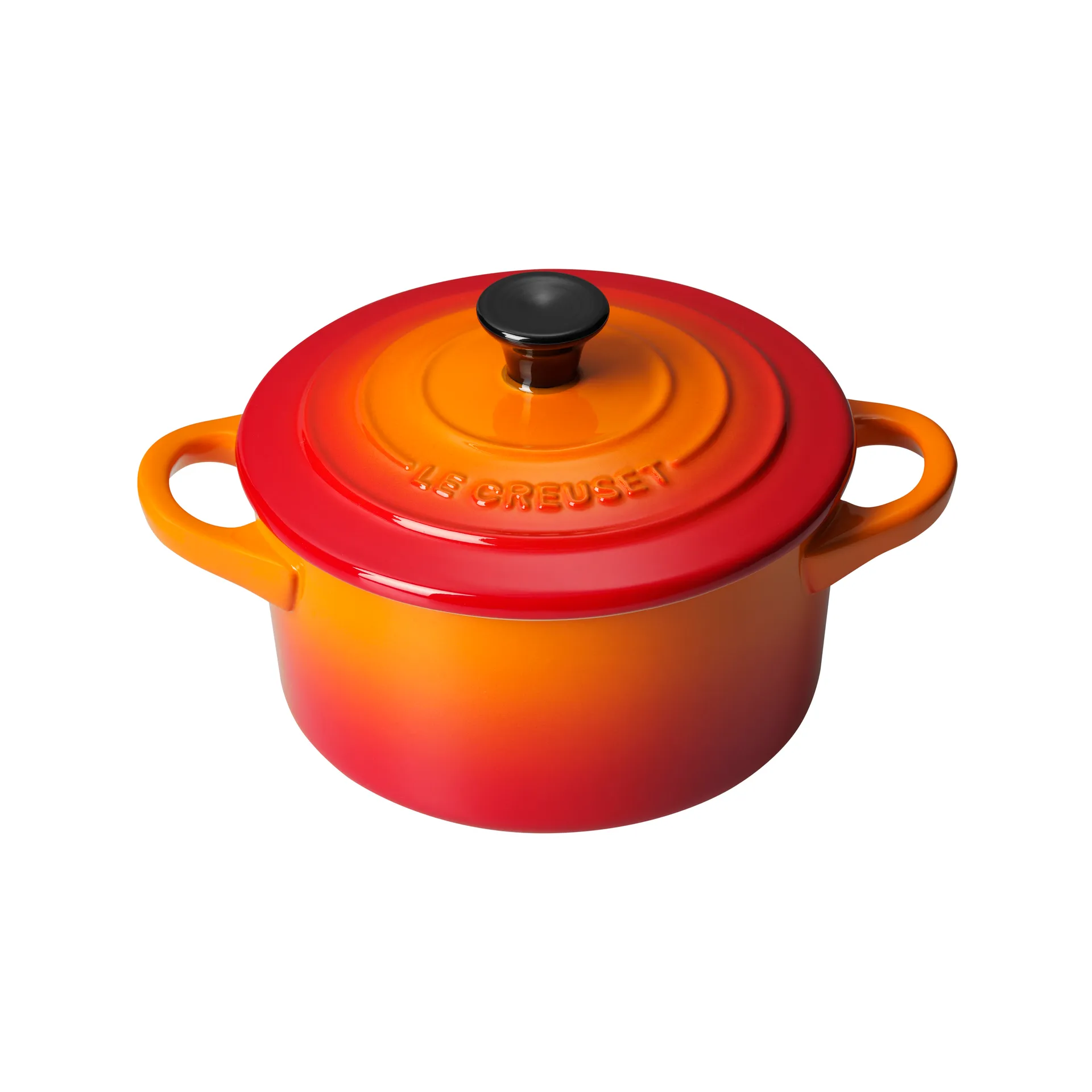 Le Creuset minibraadpan 10 cm, Oranjerood Le Creuset
