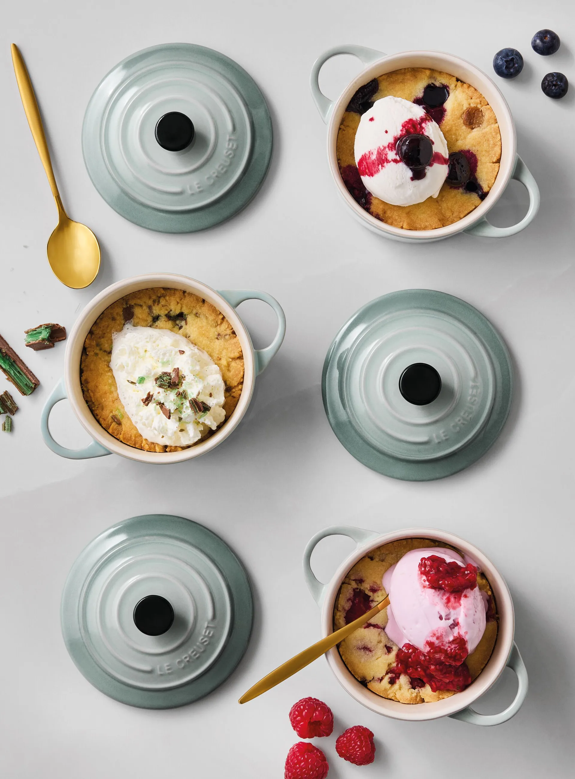 Le Creuset minibraadpan 10 cm, Sea Salt Le Creuset