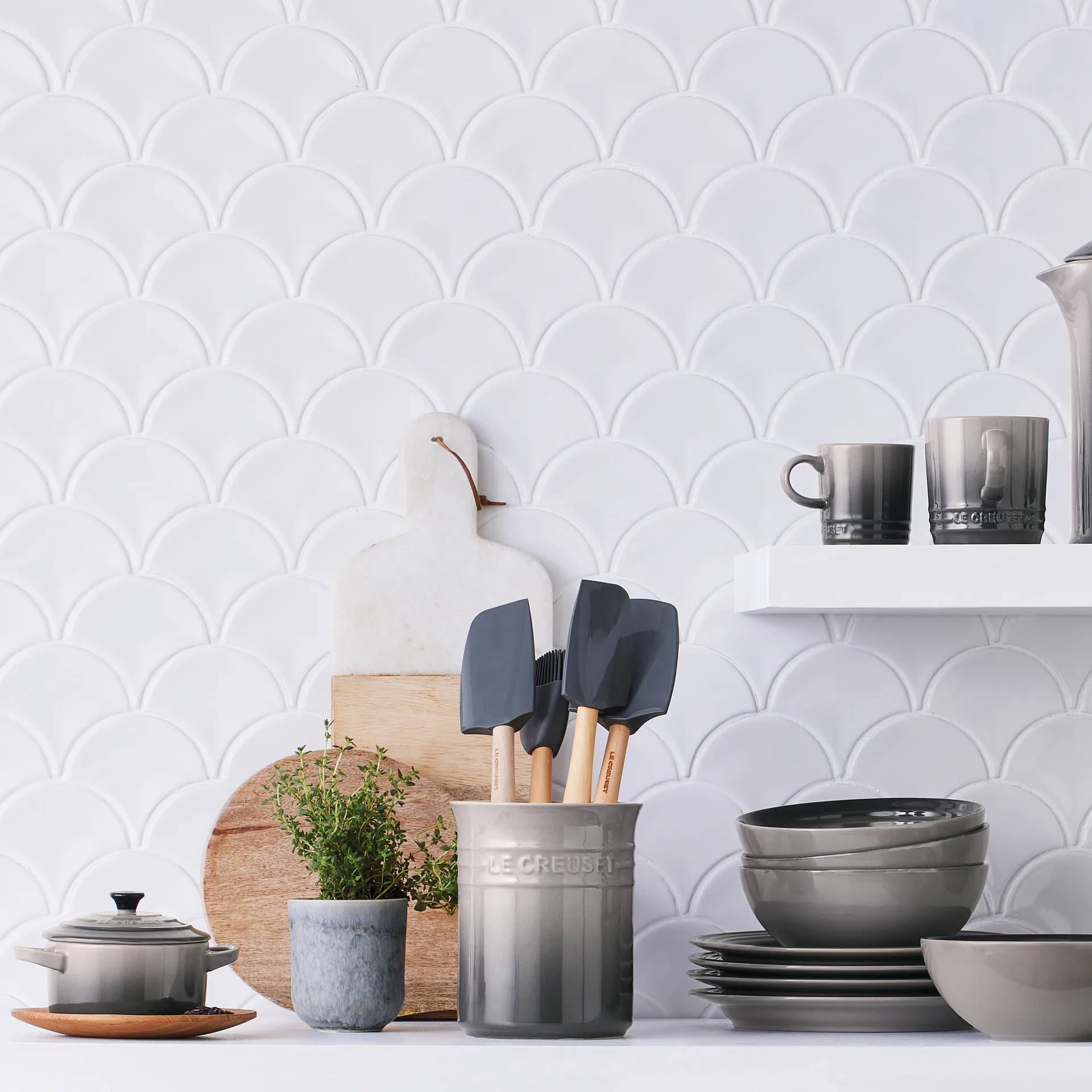 Le Creuset opberger voor bestek- en keukengerei 1,1 l, Flint Le Creuset