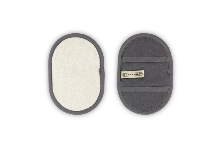 Le Creuset pannenlappen 2-pack 18x12 cm, Grijs Le Creuset