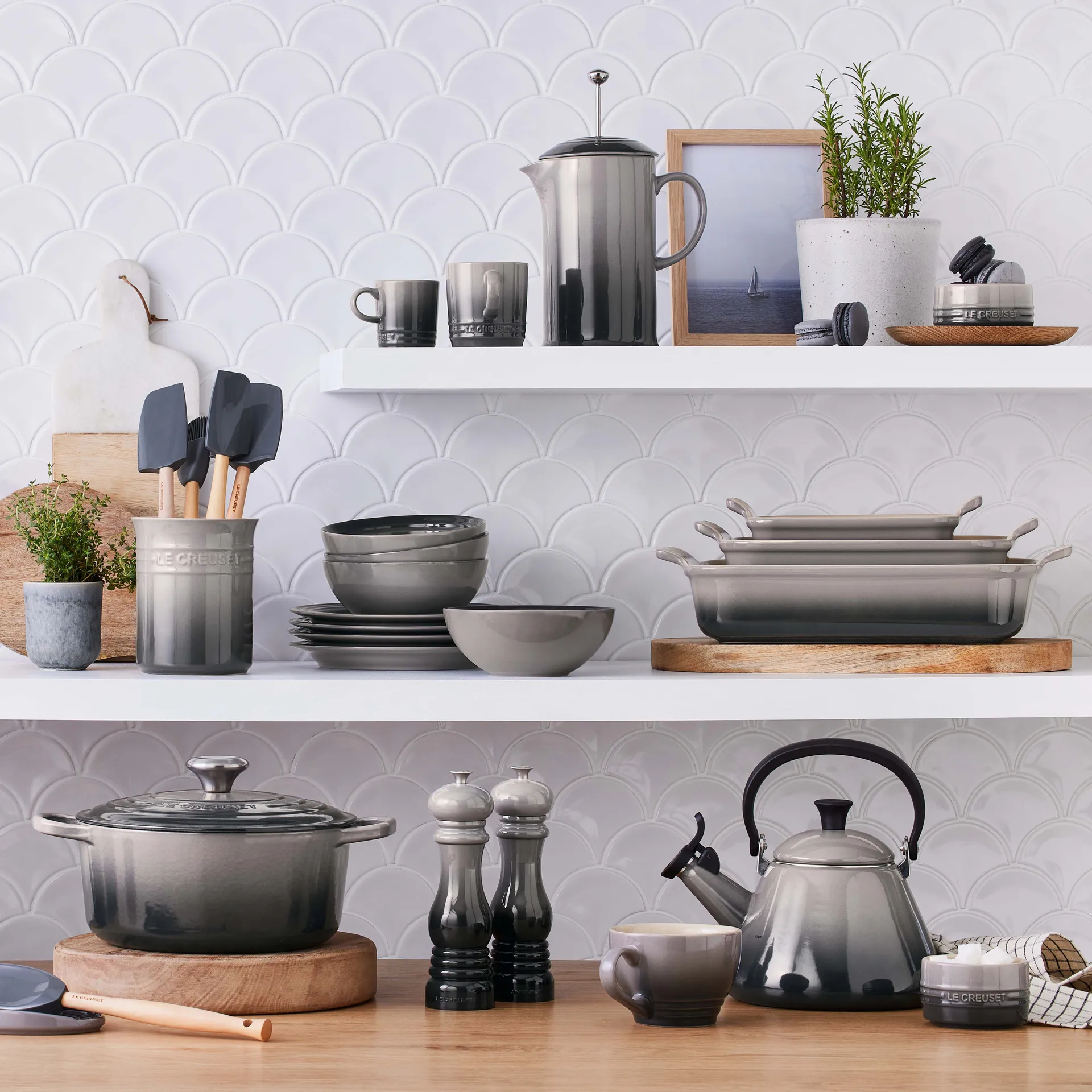 Le Creuset ramequin stapelbaar, Flint Le Creuset