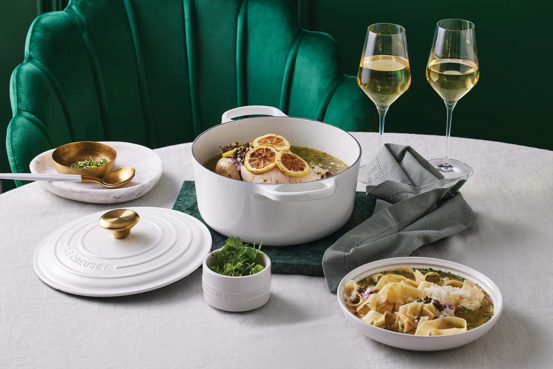 Le Creuset ramequin stapelbaar, White Le Creuset