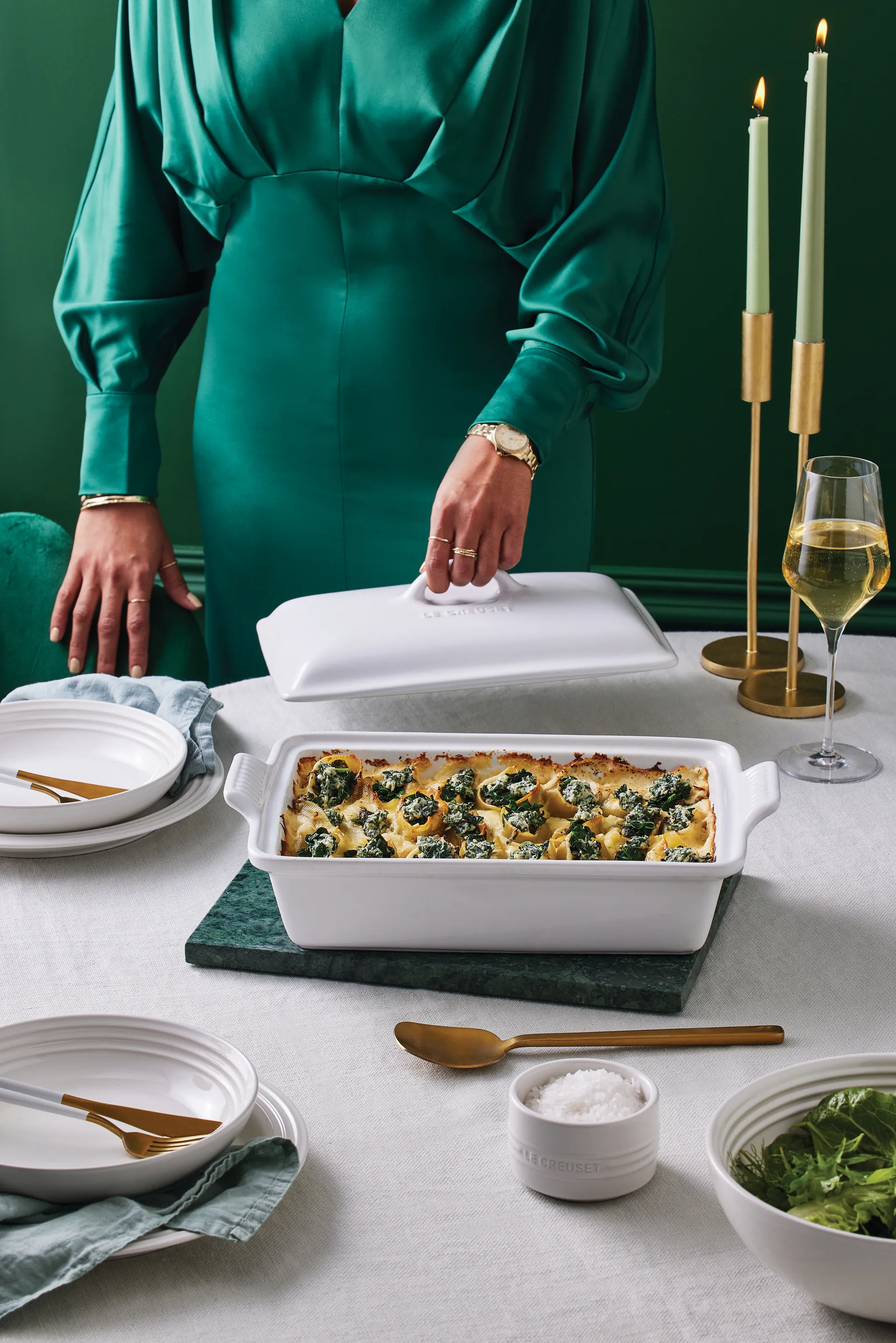 Le Creuset ramequin stapelbaar, White Le Creuset