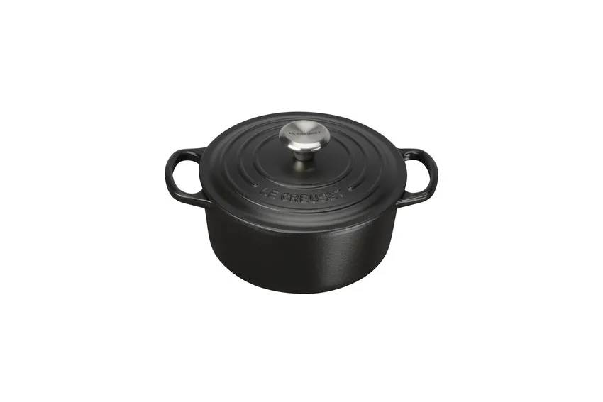 Le Creuset ronde braadpan Ø22 cm, Mat zwart Le Creuset