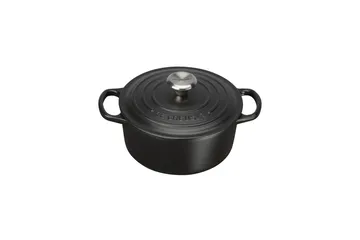 Le Creuset ronde braadpan Ø22 cm - Mat zwart - Le Creuset