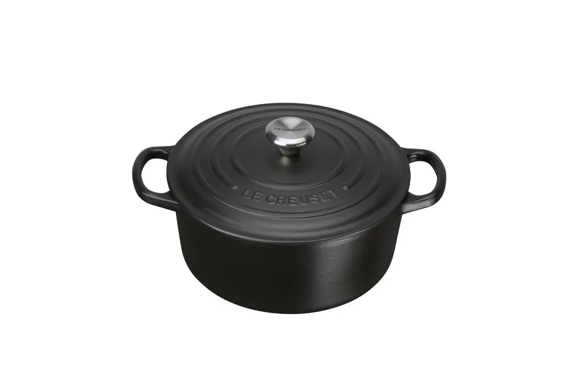 Le Creuset ronde braadpan Ø22 cm, Mat zwart Le Creuset