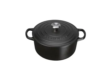 Le Creuset ronde braadpan Ø22 cm - Mat zwart - Le Creuset