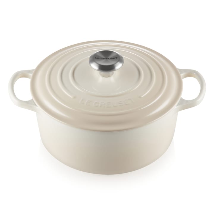 Le Creuset ronde braadpan 5,3 l - Meringue - Le Creuset