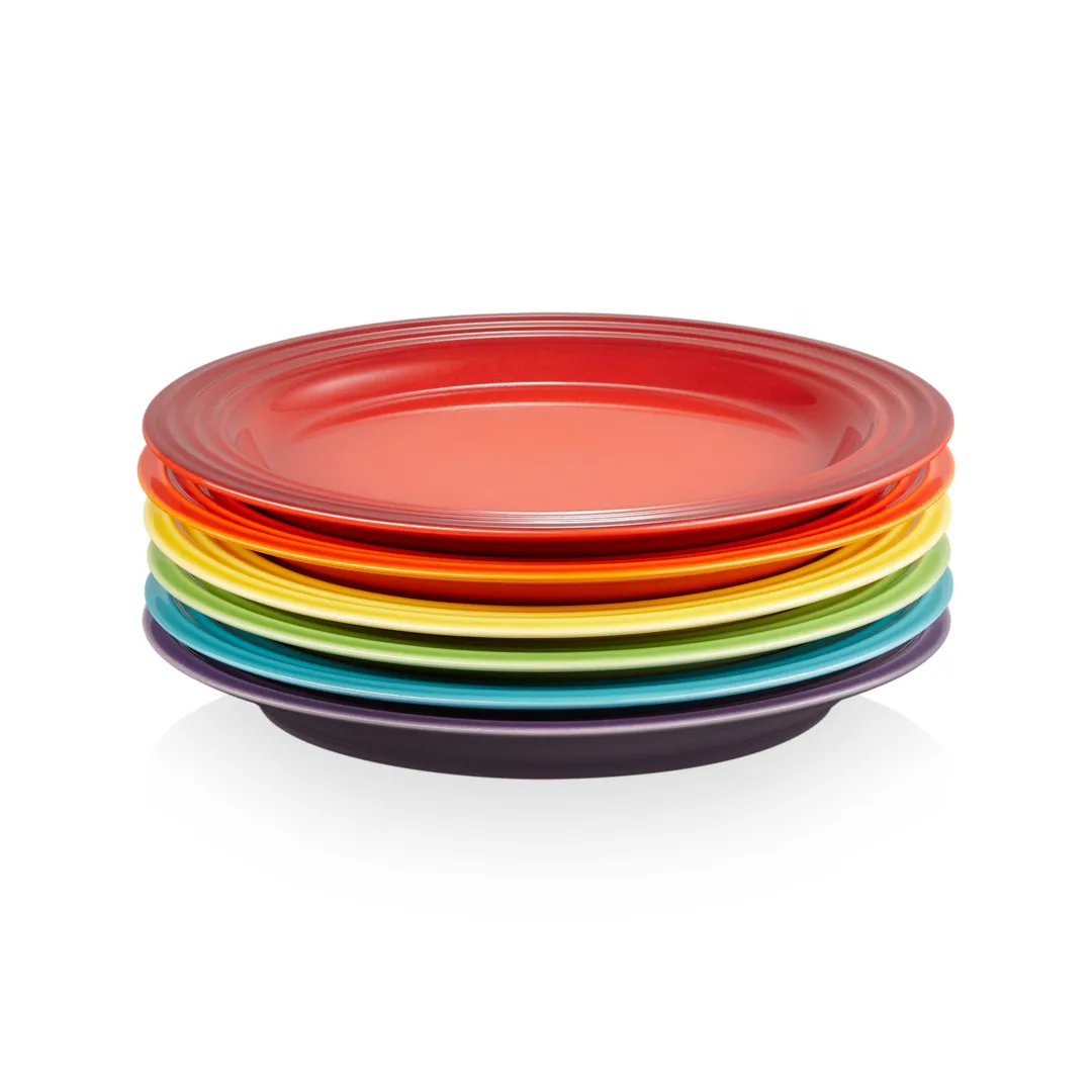 Le Creuset Signature bord 22 cm 6-pack, Rainbow Le Creuset