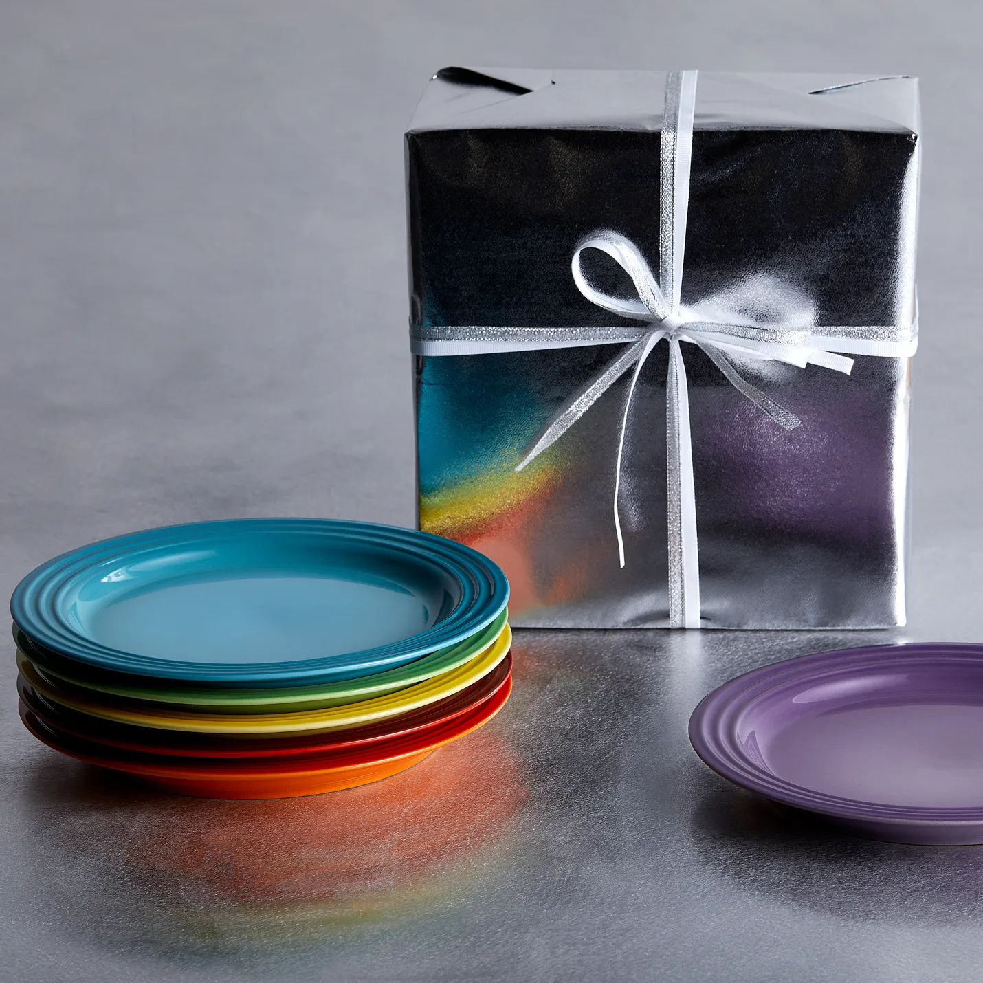 Le Creuset Signature bord 22 cm 6-pack, Rainbow Le Creuset