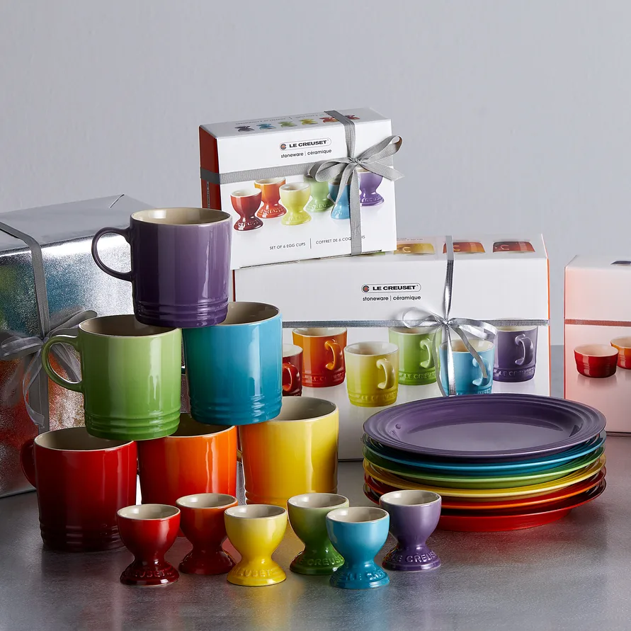 Le Creuset Signature bord 22 cm 6-pack, Rainbow Le Creuset