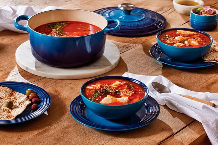 Le Creuset Signature bord 22 cm, Azure blue Le Creuset