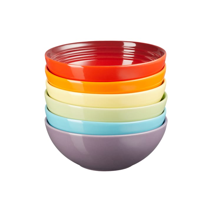 Le Creuset Signature diep bord 16 cm 6-pack - Rainbow - Le Creuset