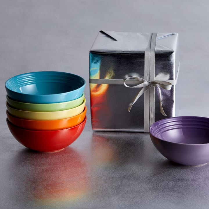 Le Creuset Signature diep bord 16 cm 6-pack, Rainbow Le Creuset