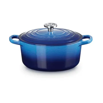 Le Creuset Signature gietijzer ronde braadpan - Azure, 3,3 l - Le Creuset