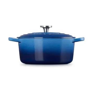 Le Creuset Signature gietijzer ronde braadpan - Azure, 3,3 l - Le Creuset