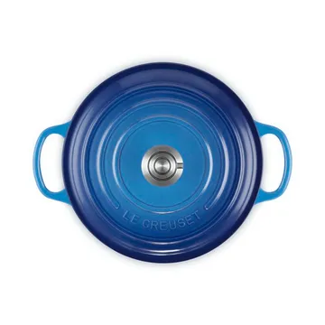 Le Creuset Signature gietijzer ronde braadpan - Azure, 3,3 l - Le Creuset