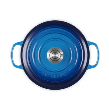 Le Creuset Signature gietijzer ronde braadpan - Azure, 4,2 l - Le Creuset