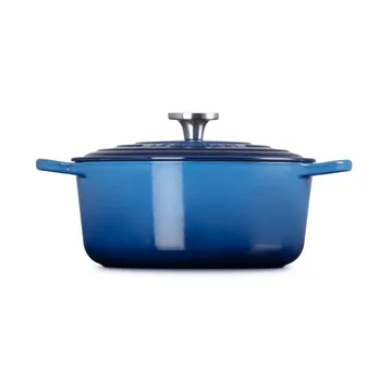 Le Creuset Signature gietijzer ronde braadpan - Azure, 5,3 l - Le Creuset
