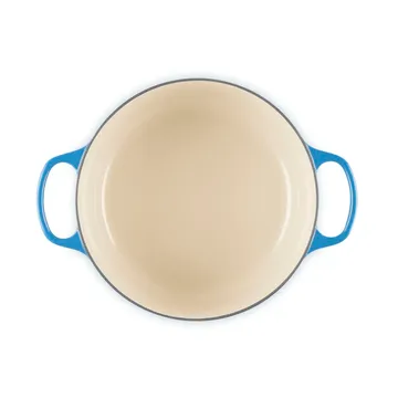 Le Creuset Signature gietijzer ronde braadpan - Azure, 5,3 l - Le Creuset