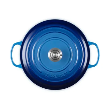 Le Creuset Signature gietijzer ronde braadpan - Azure, 6,7 l - Le Creuset