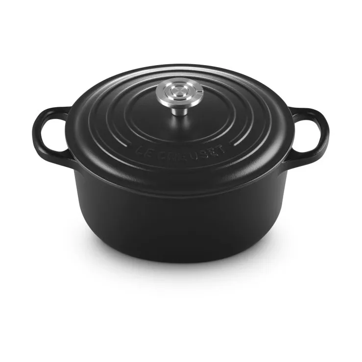 Le Creuset Signature gietijzer ronde braadpan, Black, 3,3 l Le Creuset