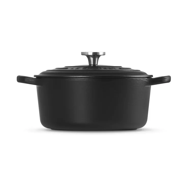 Le Creuset Signature gietijzer ronde braadpan, Black, 3,3 l Le Creuset