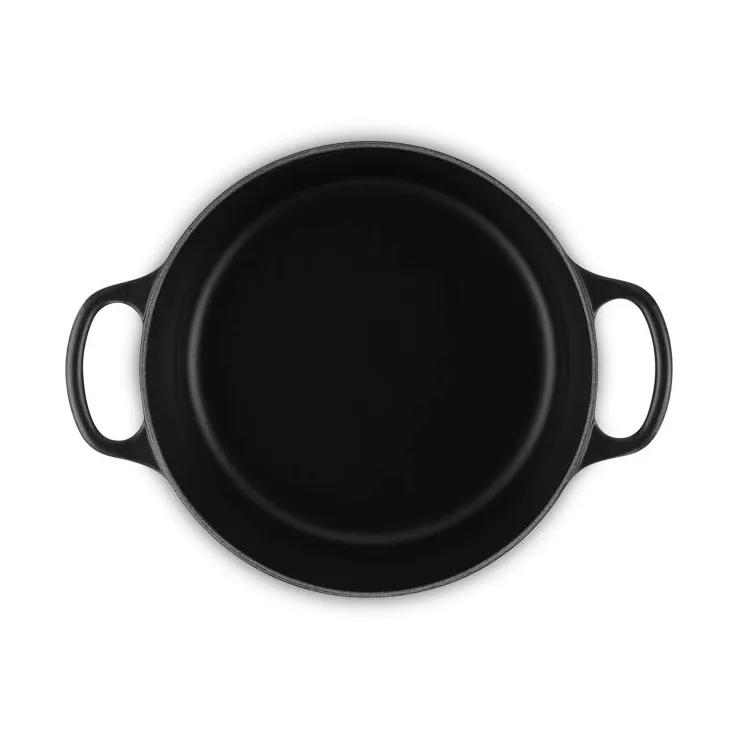 Le Creuset Signature gietijzer ronde braadpan, Black, 3,3 l Le Creuset