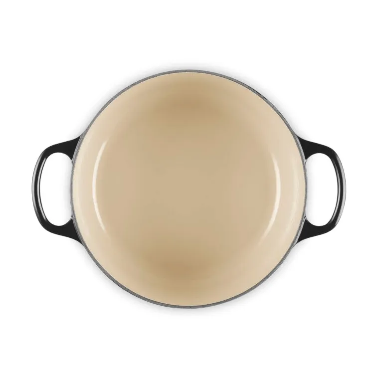 Le Creuset Signature gietijzer ronde braadpan, Black, 4,2 l Le Creuset