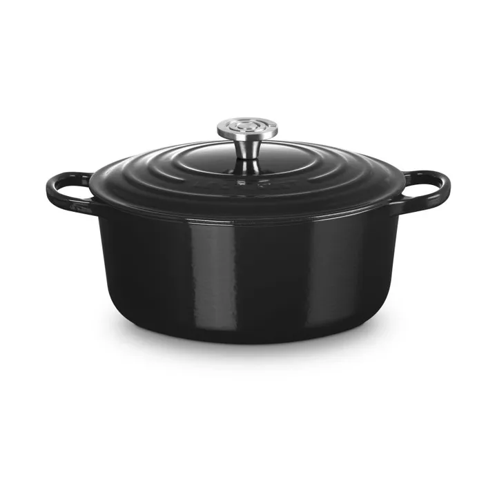 Le Creuset Signature gietijzer ronde braadpan - Black, 6,7 l - Le Creuset
