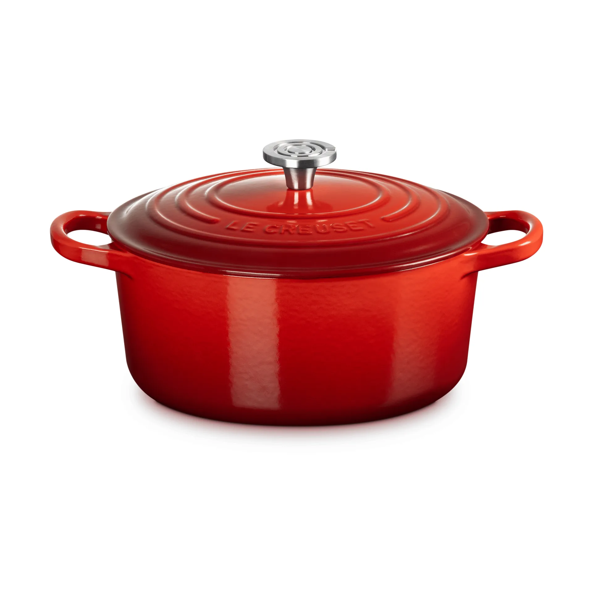 Le Creuset Signature gietijzer ronde braadpan, Cerise, 3,3 l Le Creuset