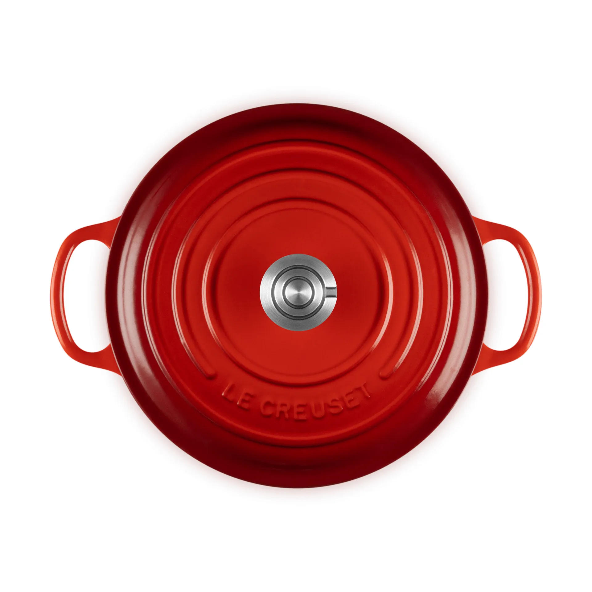 Le Creuset Signature gietijzer ronde braadpan, Cerise, 3,3 l Le Creuset