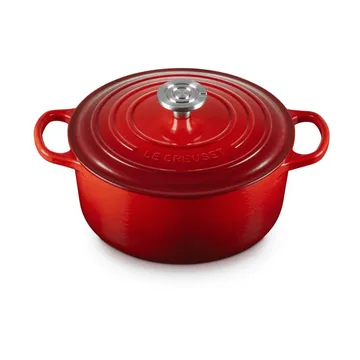 Le Creuset Signature gietijzer ronde braadpan - Cerise, 4,2 l - Le Creuset