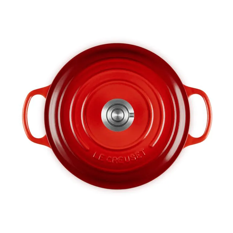Le Creuset Signature gietijzer ronde braadpan, Cerise, 4,2 l Le Creuset